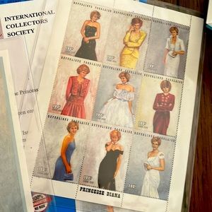 Princess Diana Stamp Collection